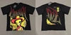 Wholesale Hot Drilling Designer Clothing Short Sleeve High Quality Gothic Printing Pattern Mixed Emotion T-shirts for Men