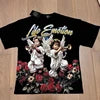 Wholesale Hot Drilling Designer Clothing Short Sleeve High Quality Gothic Printing Pattern Mixed Emotion T-shirts for Men