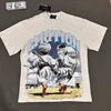 Wholesale Hot Drilling Designer Clothing Short Sleeve High Quality Gothic Printing Pattern Mixed Emotion T-shirts for Men