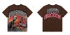 Wholesale Hot Drilling Designer Clothing Short Sleeve High Quality Gothic Printing Pattern Mixed Emotion T-shirts for Men