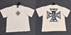 Wholesale Hot Drilling Designer Clothing Short Sleeve High Quality Gothic Printing Pattern Mixed Emotion T-shirts for Men