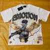 Wholesale Hot Drilling Designer Clothing Short Sleeve High Quality Gothic Printing Pattern Mixed Emotion T-shirts for Men