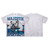 Designer Clothes Shining Rhinestone Mens T-shirt Washed Short Sleeve American High Street Trendy Brand MAJESTIK 240 Grams Loose