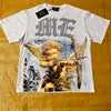 Wholesale Hot Drilling Designer Clothing Short Sleeve High Quality Gothic Printing Pattern Mixed Emotion T-shirts for Men