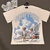 Wholesale Hot Drilling Designer Clothing Short Sleeve High Quality Gothic Printing Pattern Mixed Emotion T-shirts for Men