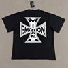 Wholesale Hot Drilling Designer Clothing Short Sleeve High Quality Gothic Printing Pattern Mixed Emotion T-shirts for Men