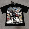Wholesale Hot Drilling Designer Clothing Short Sleeve High Quality Gothic Printing Pattern Mixed Emotion T-shirts for Men