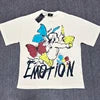 Wholesale Hot Drilling Designer Clothing Short Sleeve High Quality Gothic Printing Pattern Mixed Emotion T-shirts for Men