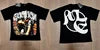 Wholesale Hot Drilling Designer Clothing Short Sleeve High Quality Gothic Printing Pattern Mixed Emotion T-shirts for Men