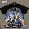 Wholesale Hot Drilling Designer Clothing Short Sleeve High Quality Gothic Printing Pattern Mixed Emotion T-shirts for Men