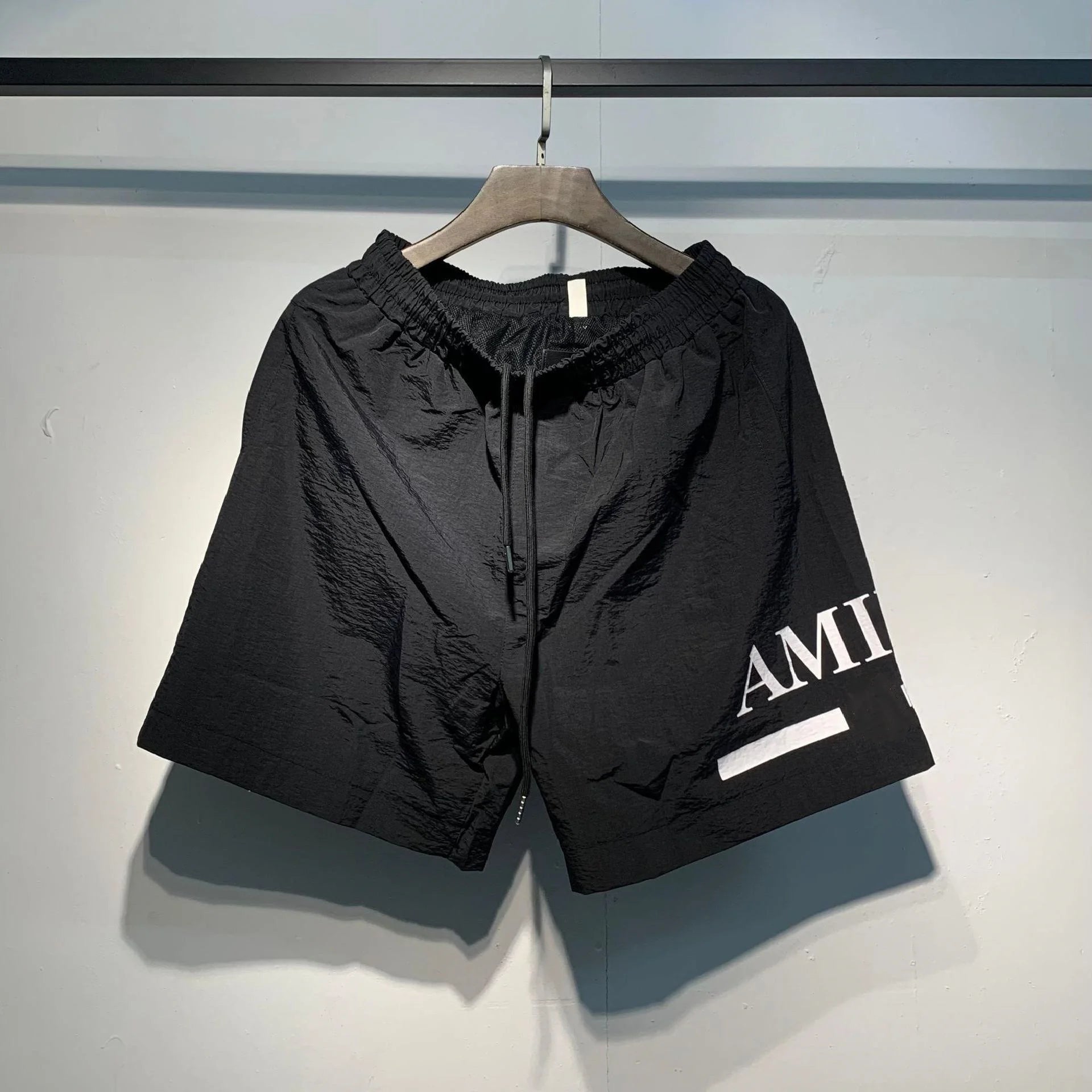 2025 Classic Letter Printed Beach Casual Pants Drawstring Summer Men's and Women's Loose Speed Drying Straight Shorts