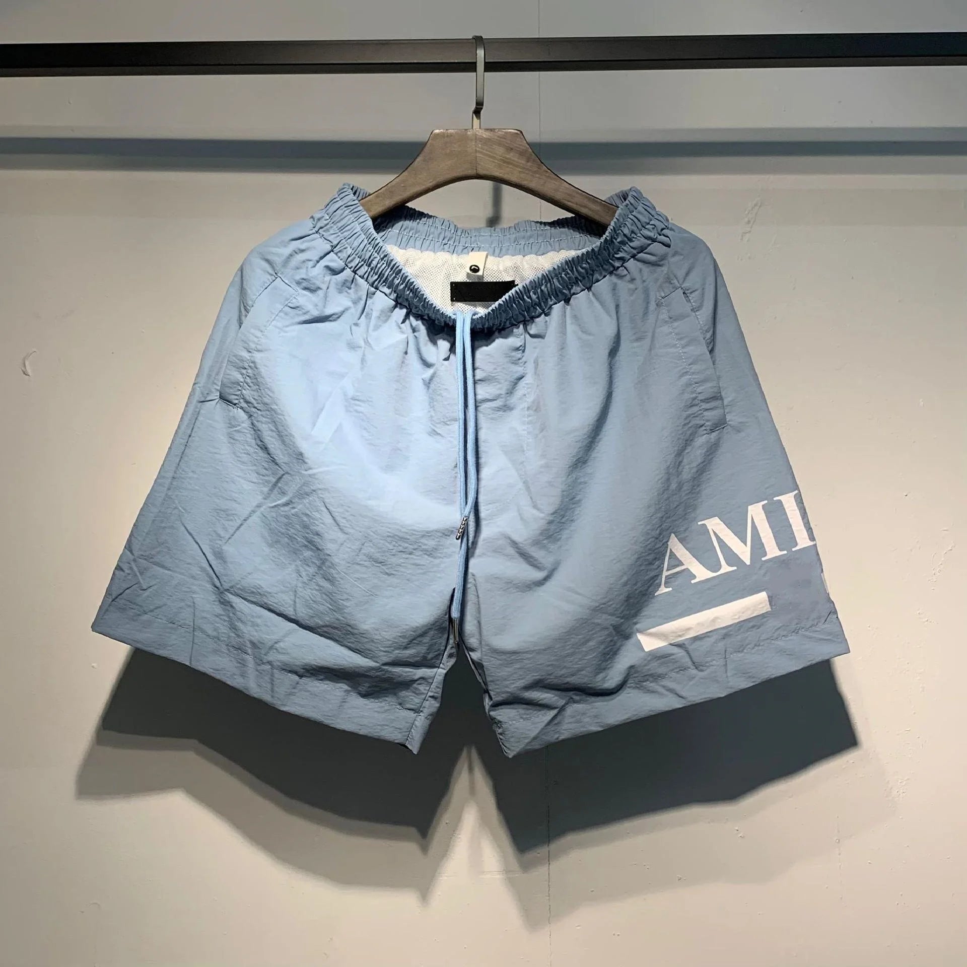 2025 Classic Letter Printed Beach Casual Pants Drawstring Summer Men's and Women's Loose Speed Drying Straight Shorts