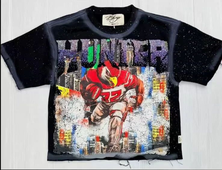 Shinning Bling Diamond Short Sleeve Cropped T-shirt for Men and Women Crew Neck Rhinestone Loose Cotton Summer Tshirts Oversized